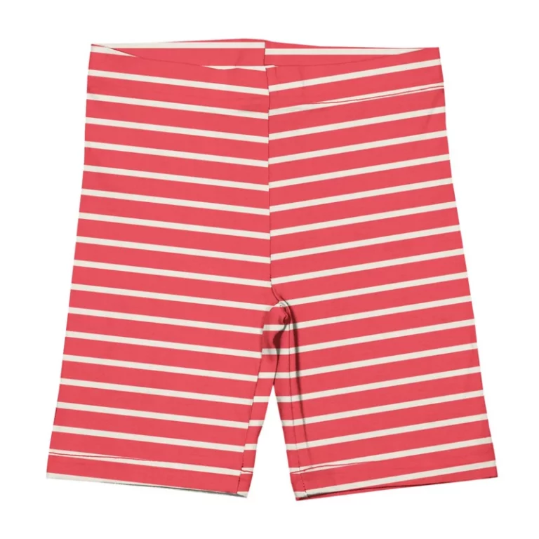 Shorts_Cycling_Stripes_STRIPES_RED Maxomorra - cycling short, stripes red - Afbeelding 1